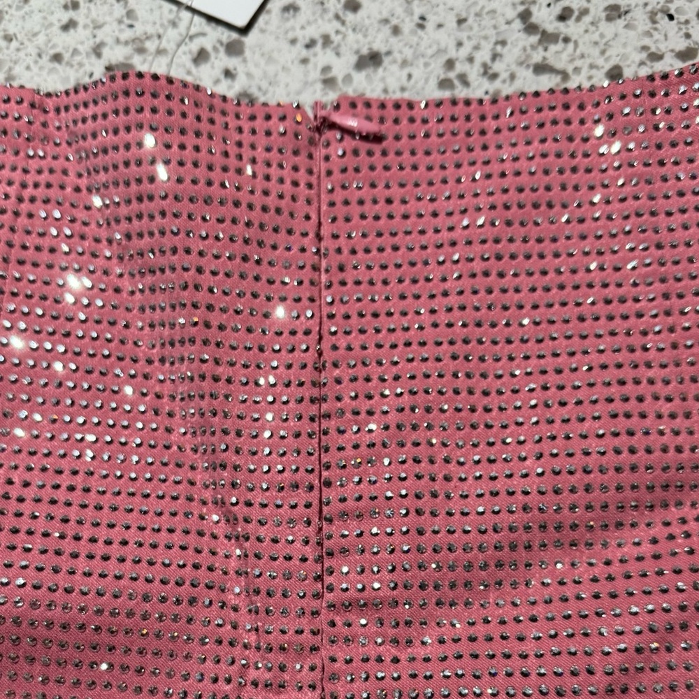 Studded Rhinestone Mini Skirt - Picture 9 of 10